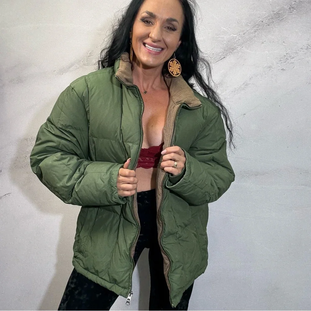 Eddie Bauer Forest Green Women's Puffer Jacket
